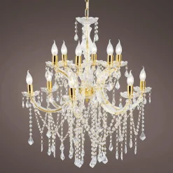 Deko Kronleuchter Aus Glas 78 Cm