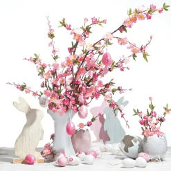 Deko Ostereier Zum Aufhängen 6 Cm, Weiß, 24 Stück