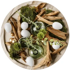 Deko Ostereier Zum Aufhängen 6 Cm, Weiß, 24 Stück