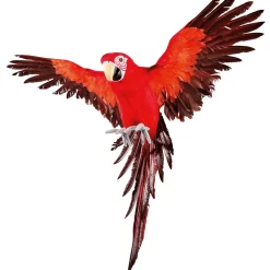 Deko Papagei Rot 77 Cm Lang