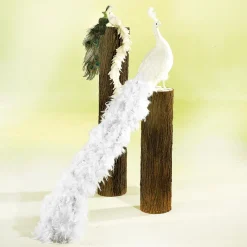 Deko Pfau Weiß, 150 Cm Lang