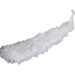Deko Pfau Weiß, 150 Cm Lang