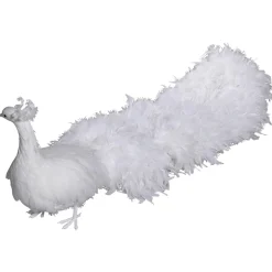 Deko Pfau Weiß, 150 Cm Lang