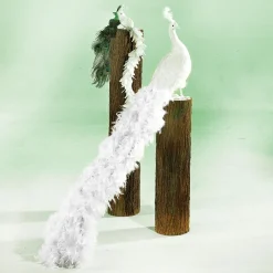 Deko Pfau Weiß, 150 Cm Lang