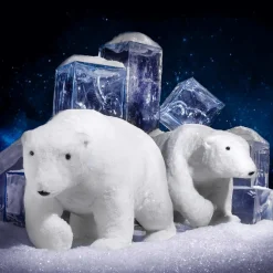 Deko Plüsch-Eisbär 44 Cm Hoch