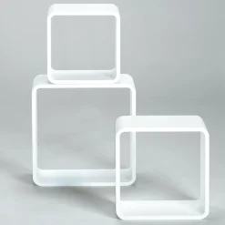 Deko Regal Set "Cube" Weiß