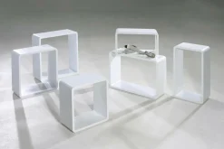 Deko Regal Set "Lounge" Weiß