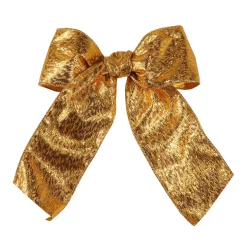 Deko Schleife Gold 20 Cm Breit, 10 Stück