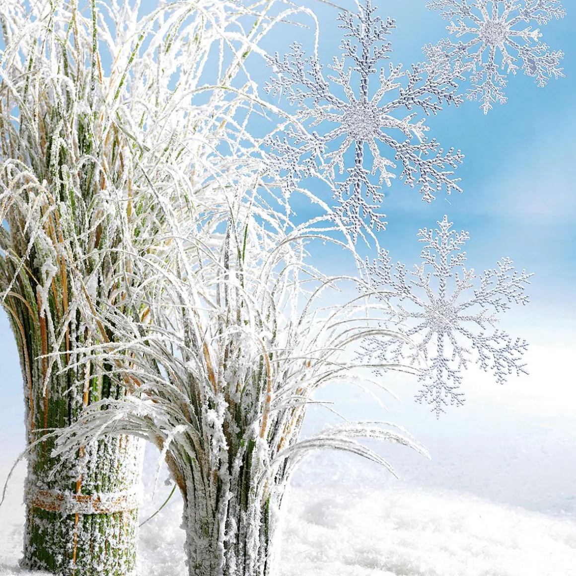 Deko Schneeflocken, Pack à 3 Stück