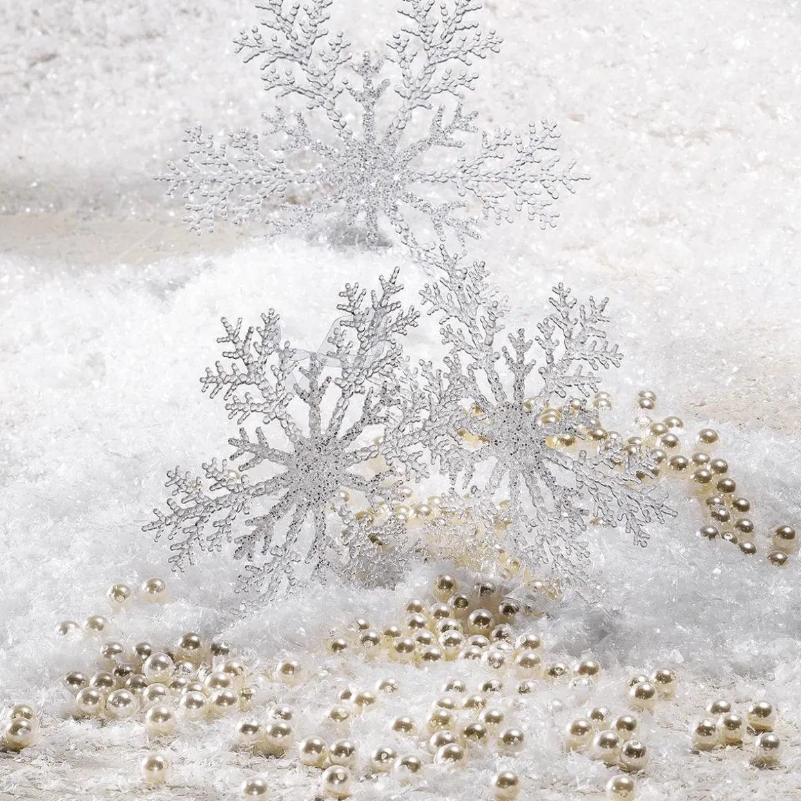 Deko Schneeflocken, Pack à 3 Stück