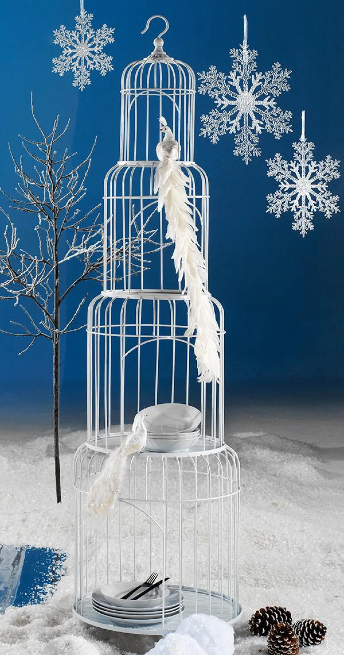 Deko Schneeflocken, Pack à 3 Stück