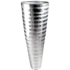 Deko Vase Aus Metall Bodenvase Silber 52 X 120 Cm