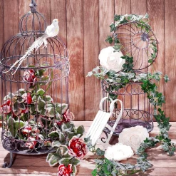 Deko Vogel Weiß 38 Cm