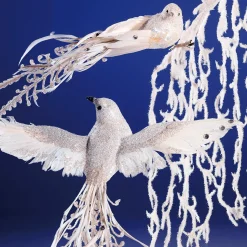 Deko Vogel Weiß 38 Cm