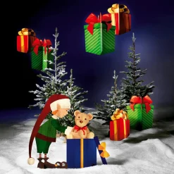 Deko-Aufsteller Weihnachtself 88 X 73 Cm