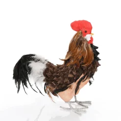 Deko-Hahn Figur 50 Cm Braun