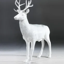 Deko-Hirsch 231 Cm Hoch, Weiß