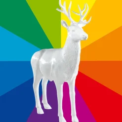 Deko-Hirsch 231 Cm Hoch, Wunschfarbe