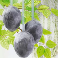 Deko-Hänger Feder-Ei Eisblau, 10 Cm Lang