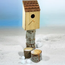 Deko-Holzstämme, Set à 3 Stück