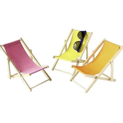 Deko-Liegestuhl-Set "Mini" Gelb