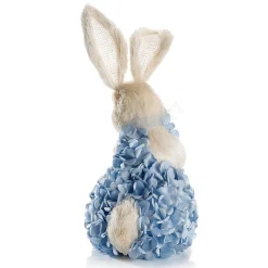 Deko-Osterhase Im Hortensienkleid Blau 30 Cm