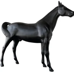 Deko-Pferd 195 Cm Hoch, Schwarz
