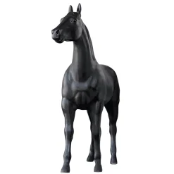 Deko-Pferd 195 Cm Hoch, Schwarz