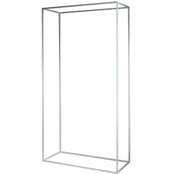 Dekorahmen Aus Metall, Silber 200 Cm Hoch