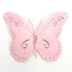 Dekorative Wanddekoration "Schmetterling" 28 X 38 Cm Rosa