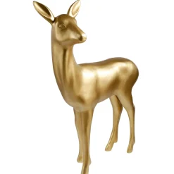 Deko-Reh Stehend 115 Cm Hoch, Gold Metallic