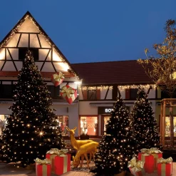 Deko-Reh Stehend 115 Cm Hoch, Gold Metallic