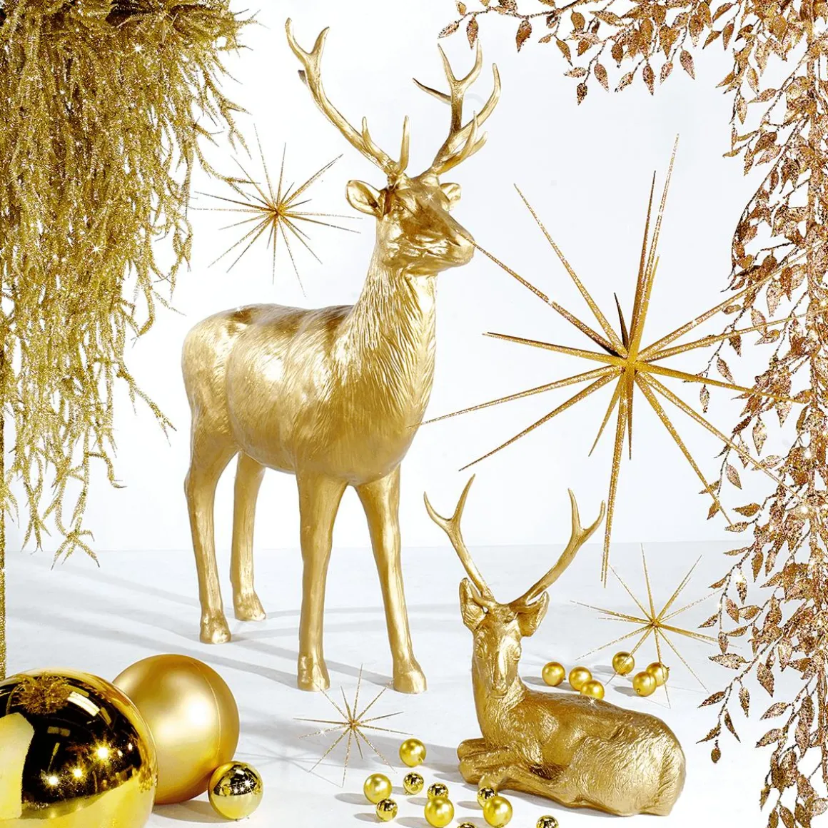 Deko-Rehbock 70 Cm Lang, Gold