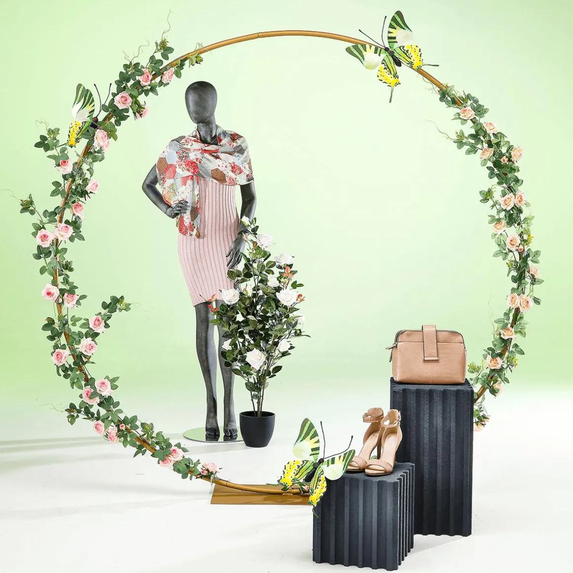 Dekoring Aus Metall, Gold 190 Cm Ø