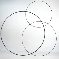 Dekoring Aus Metall, Schwarz 100 Cm Ø