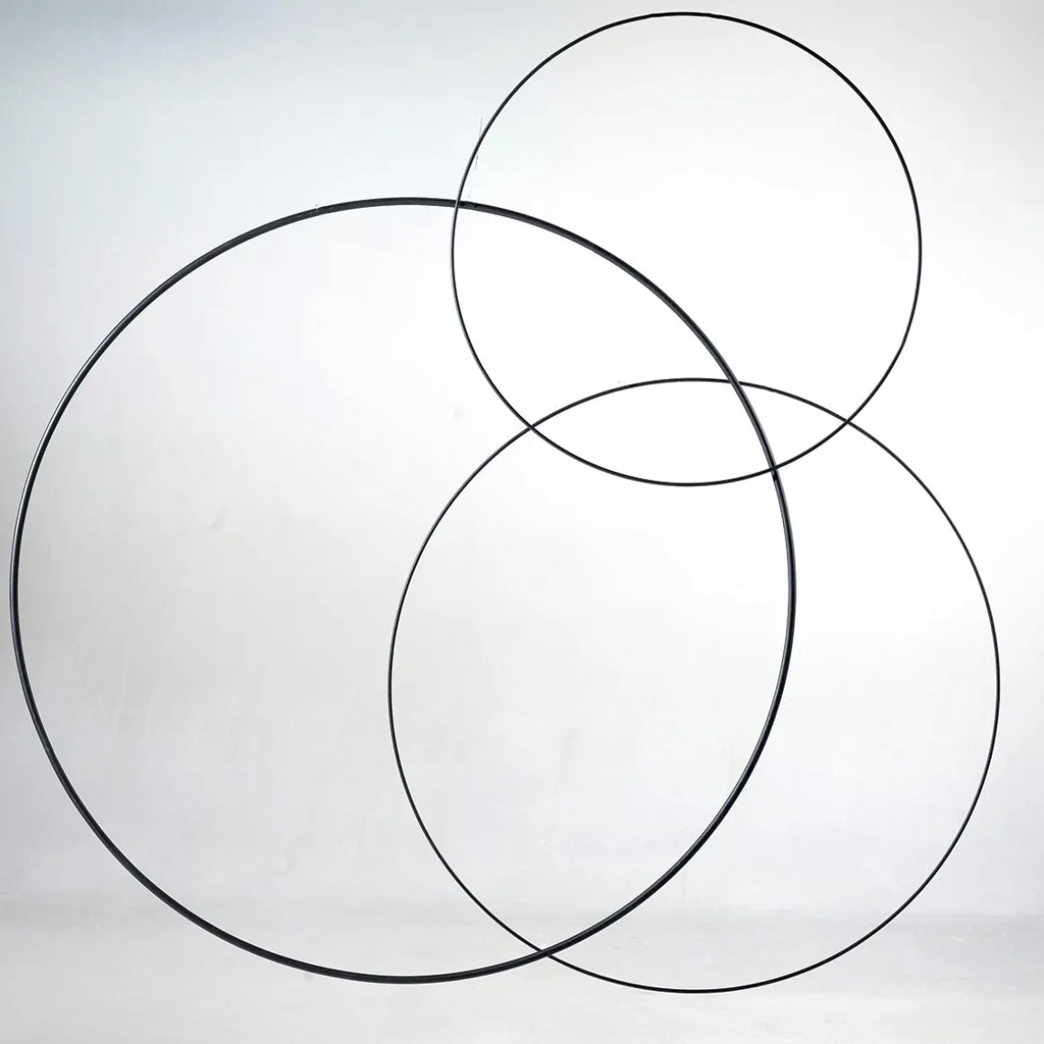 Dekoring Aus Metall, Schwarz 100 Cm Ø