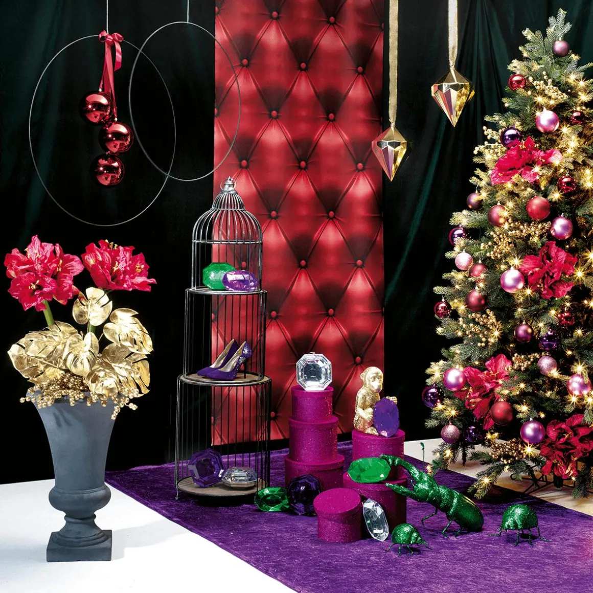 Dekoring Aus Metall, Schwarz 100 Cm Ø