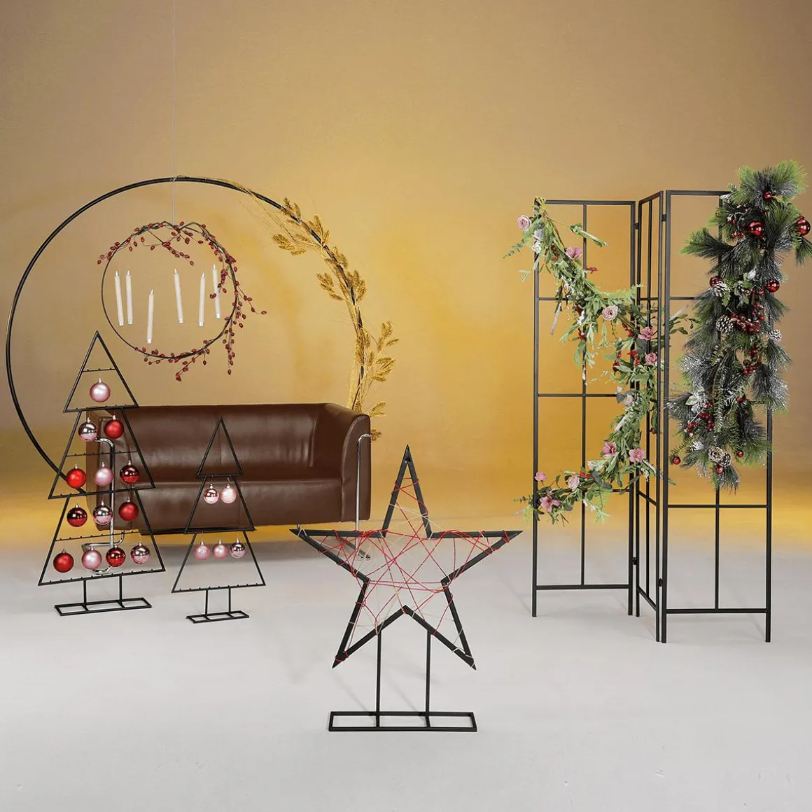 Dekoring, Schwarz 58 - 60 Cm Ø, Metall