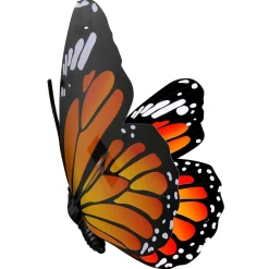 Deko-Schmetterlinge Orange 40 Cm 3 Stück