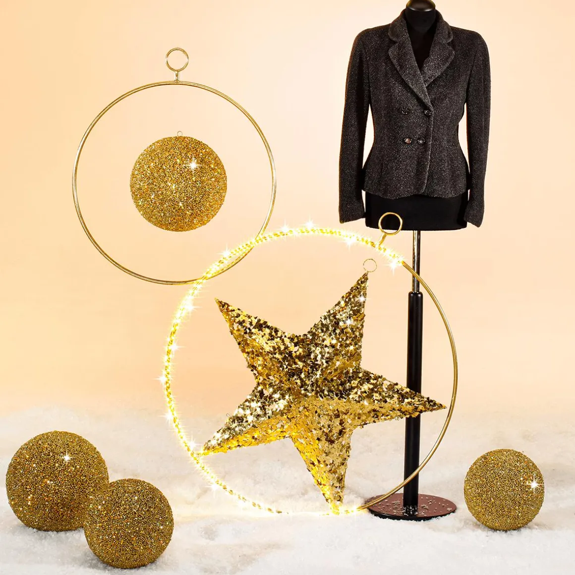 Deko-Stern, Gold, 120 Cm Ø