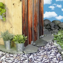 Dekostoff “Bretter“ 150 Cm Breit, Braun