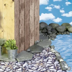 Dekostoff “Kieselsteine“ 150 Cm Breit