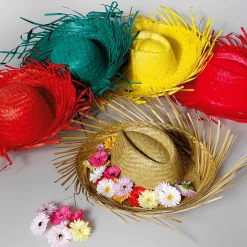 Deko-Strohhut, 40 Cm Ø