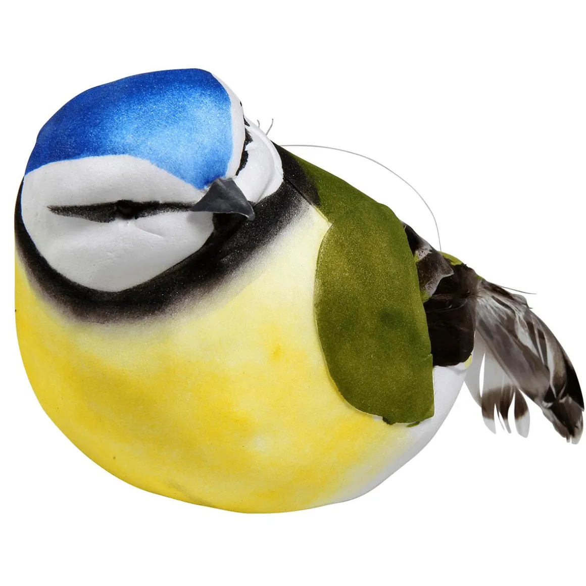 Dekovogel Blau Grün Gelb 19 Cm