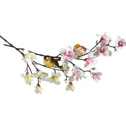 Dekovogel Grün-orange 19 Cm