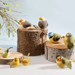 Dekovogel Grün-orange 19 Cm