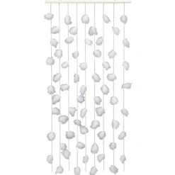 Dekovorhang Mit Federn, 190 X 90 Cm