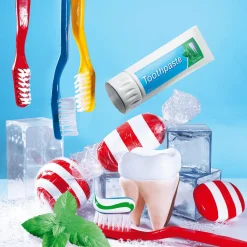 Deko-Zahnbürste, Gelb 100 Cm