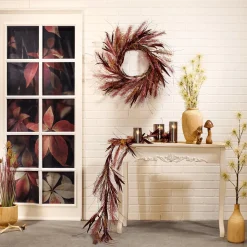 Distel-Kunstgras Im Schwarzen Topf 69 Cm