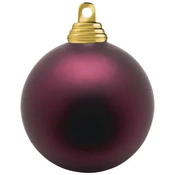 Dunkelrote, Matte Weihnachtskugeln Aus Schwer Entflammbarem Kunststoff, 6 Cm Ø – 24 Stück